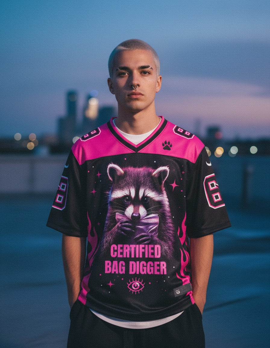 Certified Bag Digger Mesh Jersey — worn by a model