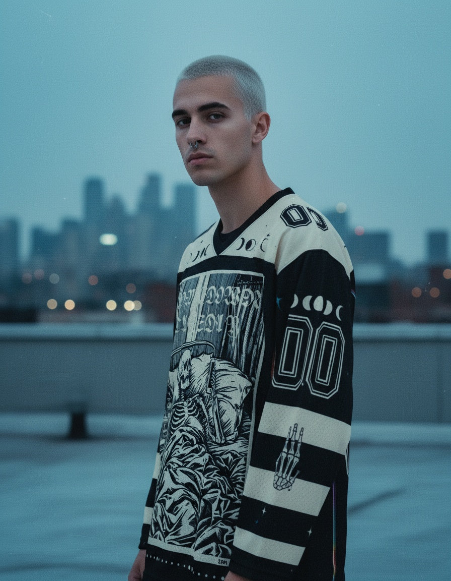 Comedown Club Mesh Jersey — worn by a model