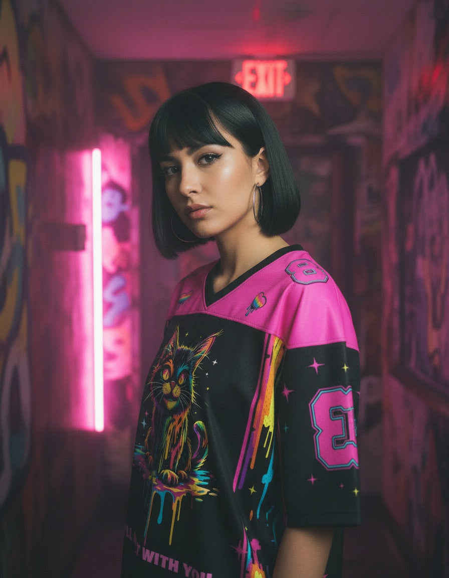 I'll Melt With You Mesh Jersey — worn by a model