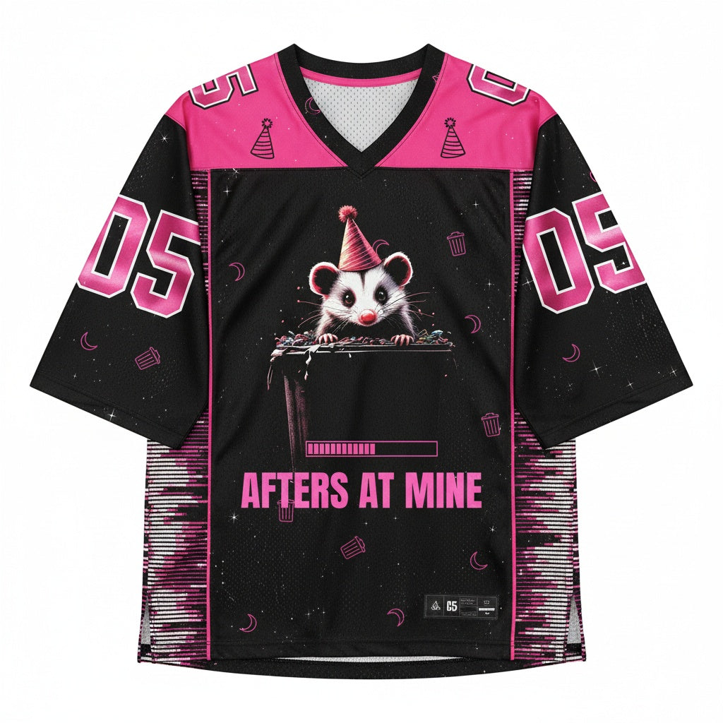 Afters At Mine Mesh Jersey — design