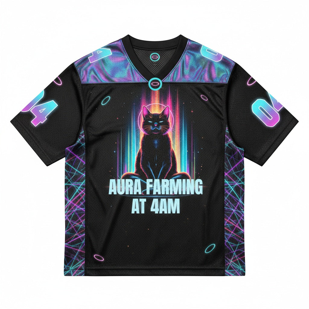 Aura Farming At 4AM Mesh Jersey — design