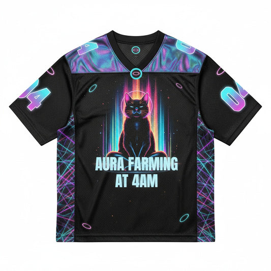 Aura Farming At 4AM Mesh Jersey — design