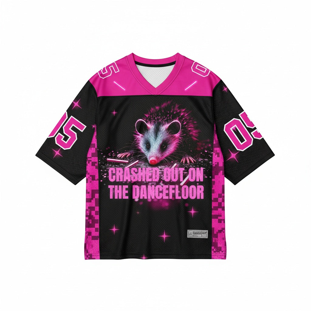 Crashed Out On The Dancefloor Mesh Jersey — design
