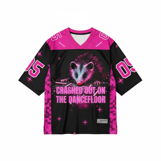 Crashed Out On The Dancefloor Mesh Jersey — design