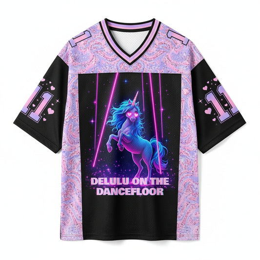 Delulu On The Dancefloor Mesh Jersey — design