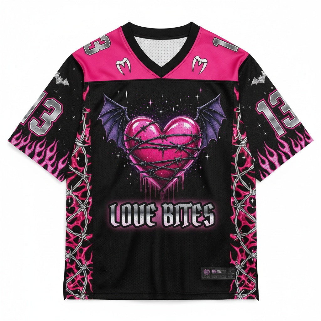 Love Bites Mesh Jersey — design