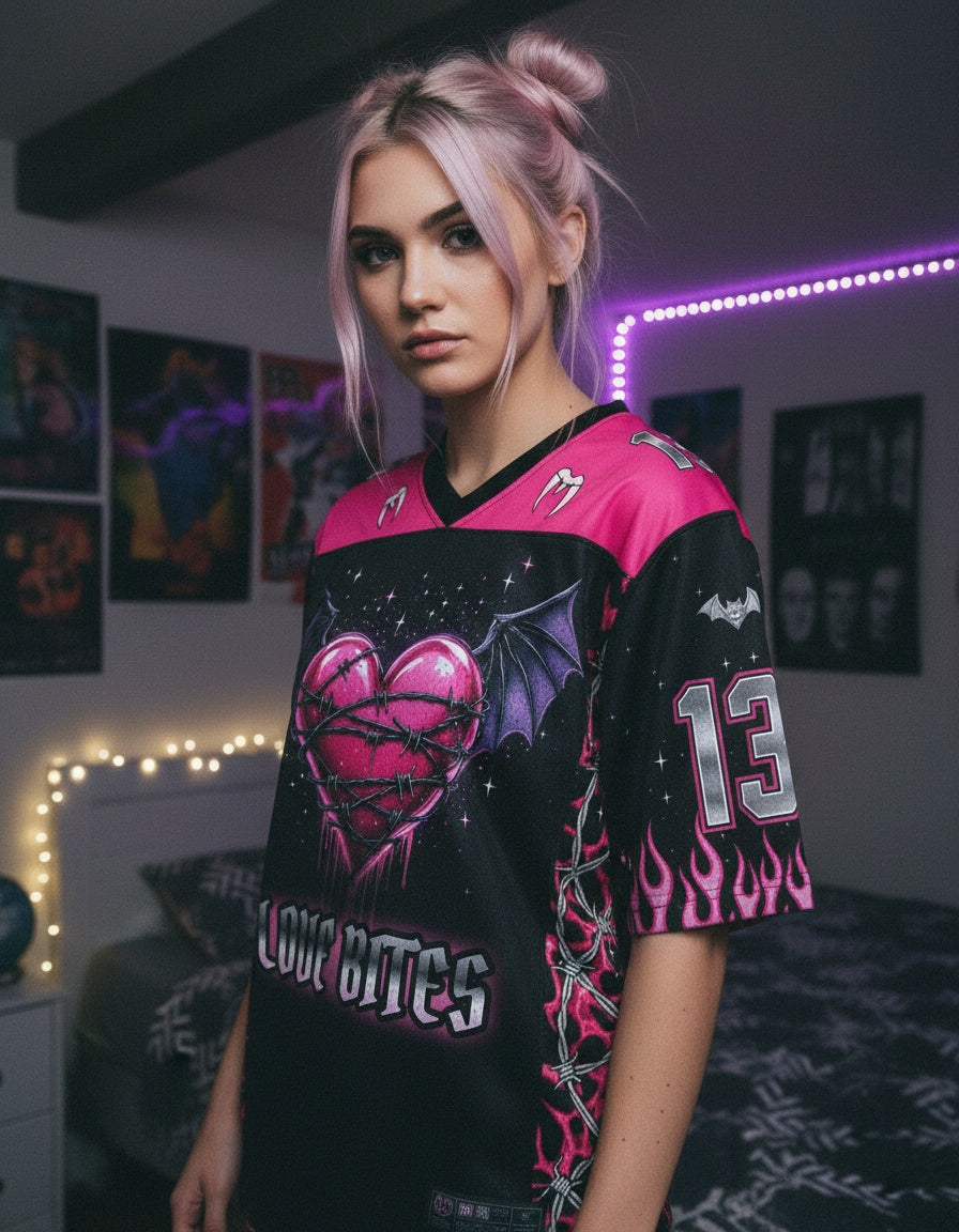 Love Bites Mesh Jersey — worn by a model