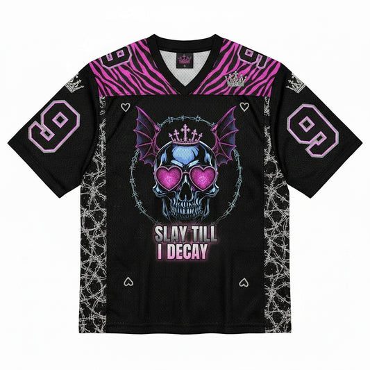 Slay Till I Decay Mesh Jersey — design
