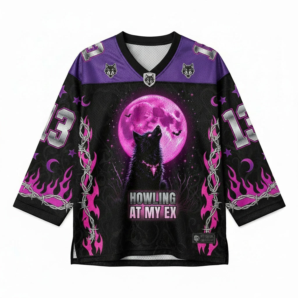 Howling At My Ex Mesh Jersey — design
