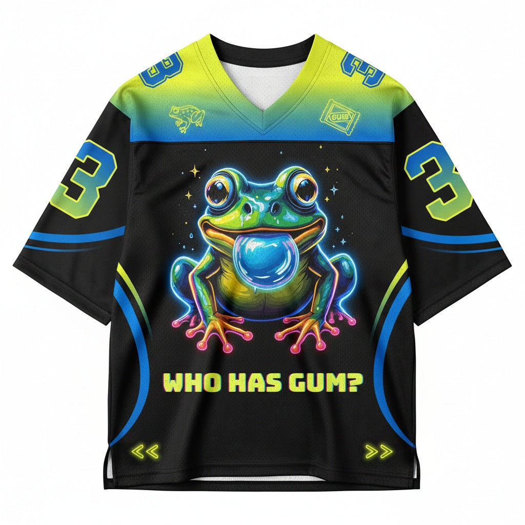 Who Has Gum? Mesh Jersey — design