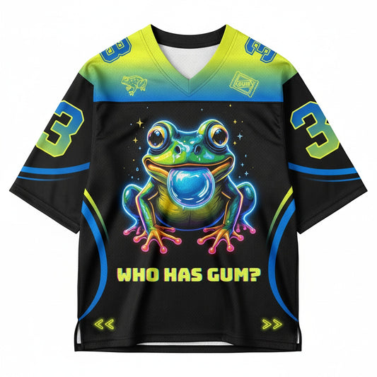 Who Has Gum? Mesh Jersey — design