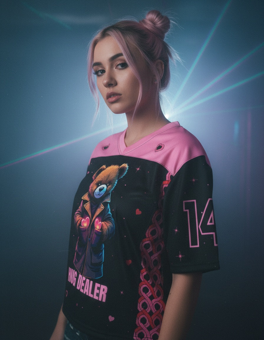 Hug Dealer Mesh Jersey — worn by a model