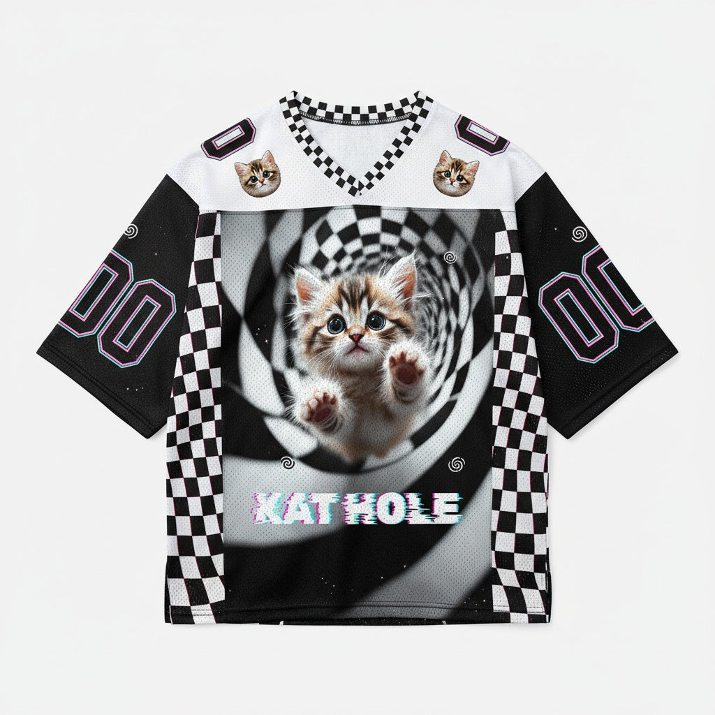 Kat Hole Mesh Jersey — design