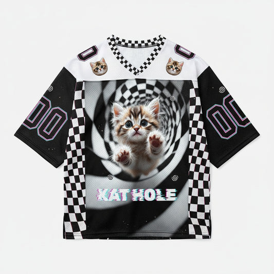 Kat Hole Mesh Jersey — design