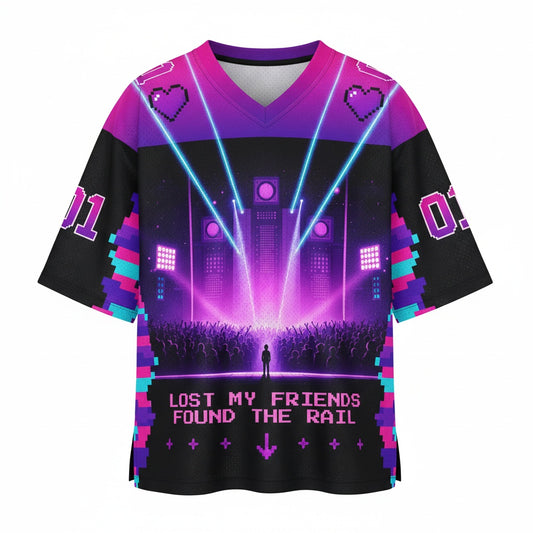 Lost My Friends, Found The Rail Mesh Jersey — design