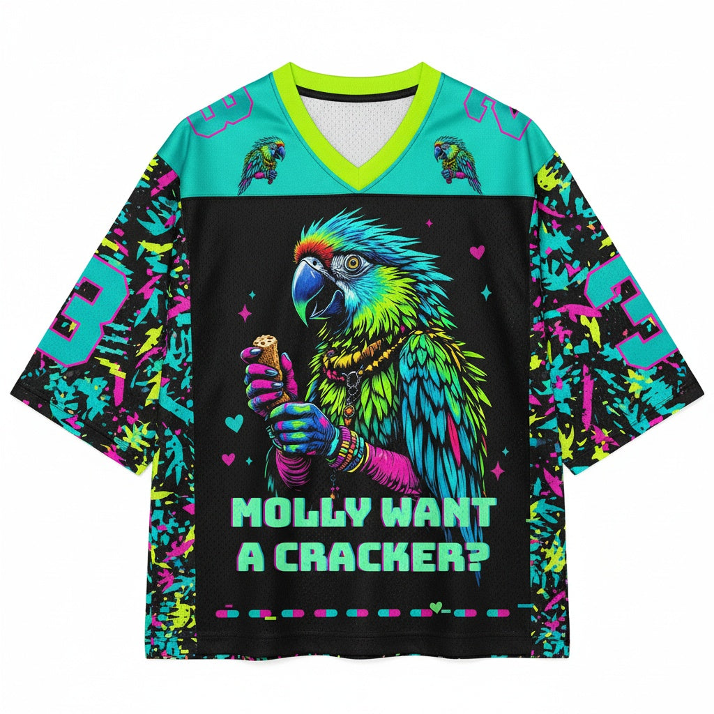 Molly Want A Cracker? Mesh Jersey — design