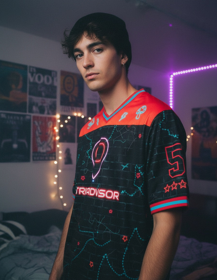 Trip Advisor Mesh Jersey — worn by a model