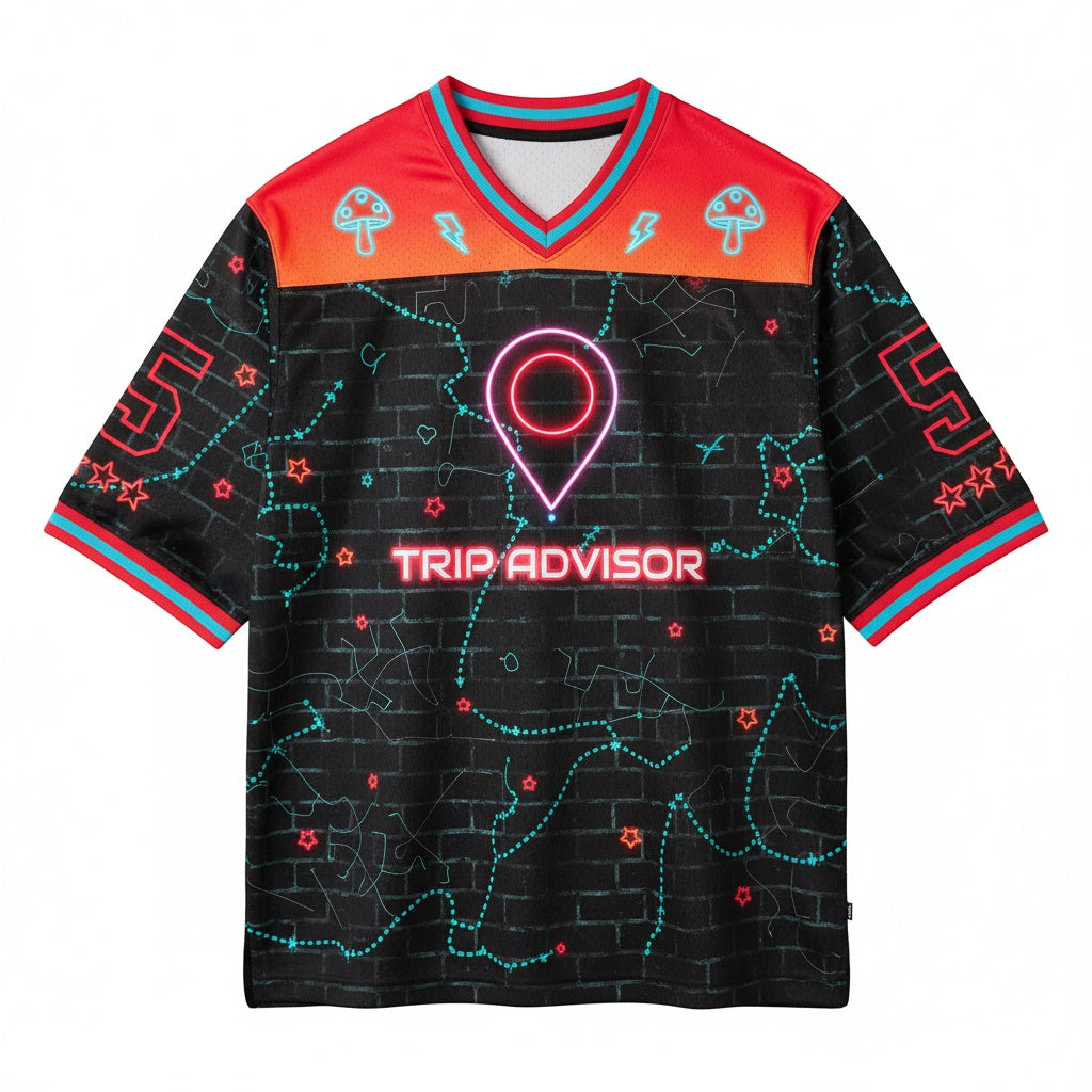Trip Advisor Mesh Jersey — design