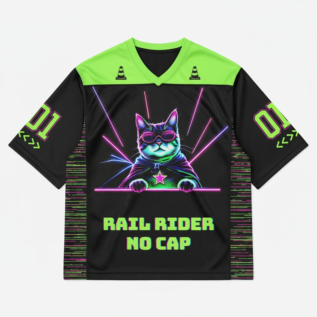 Rail Rider No Cap Mesh Jersey — design
