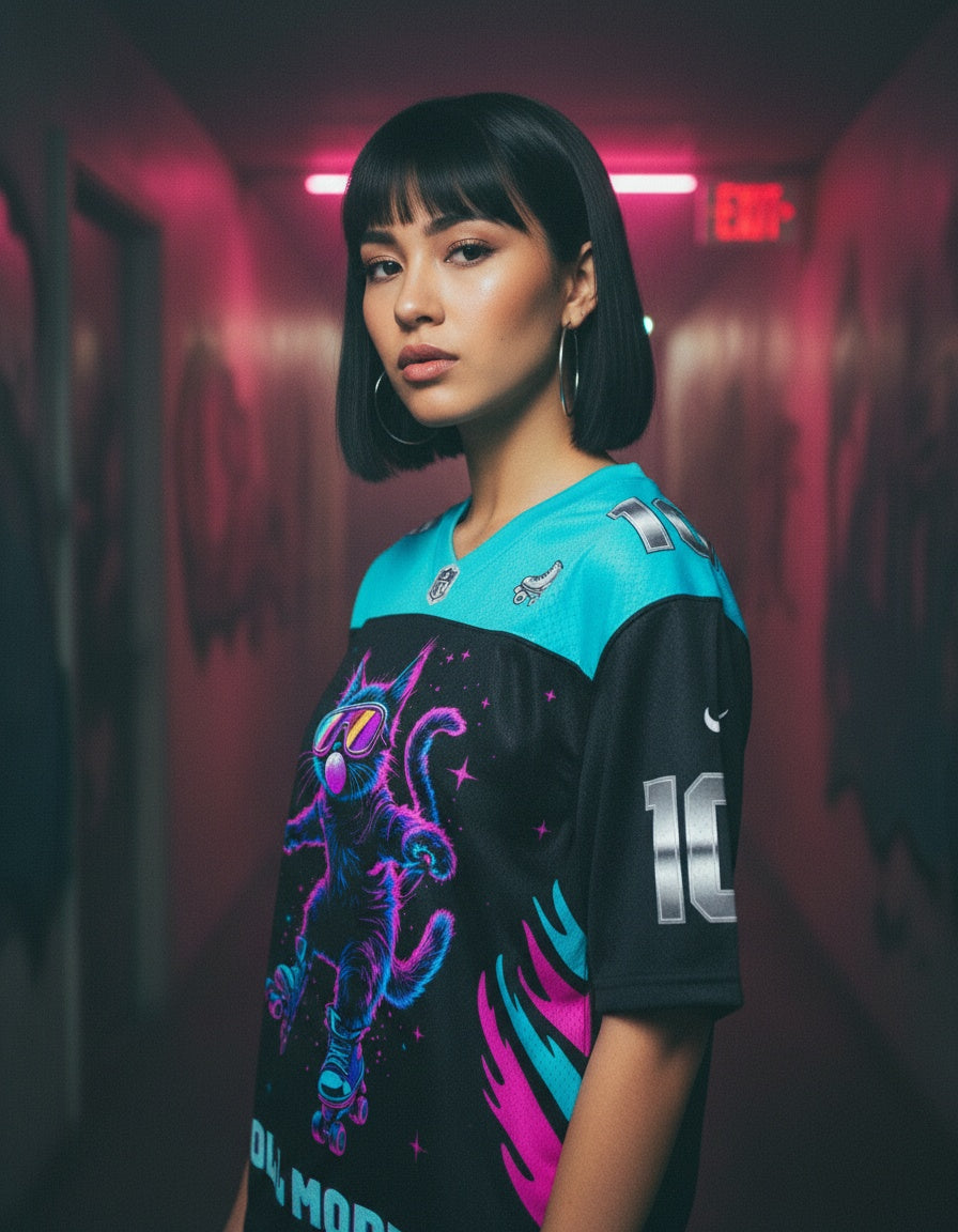 Roll Model Mesh Jersey — worn by a model