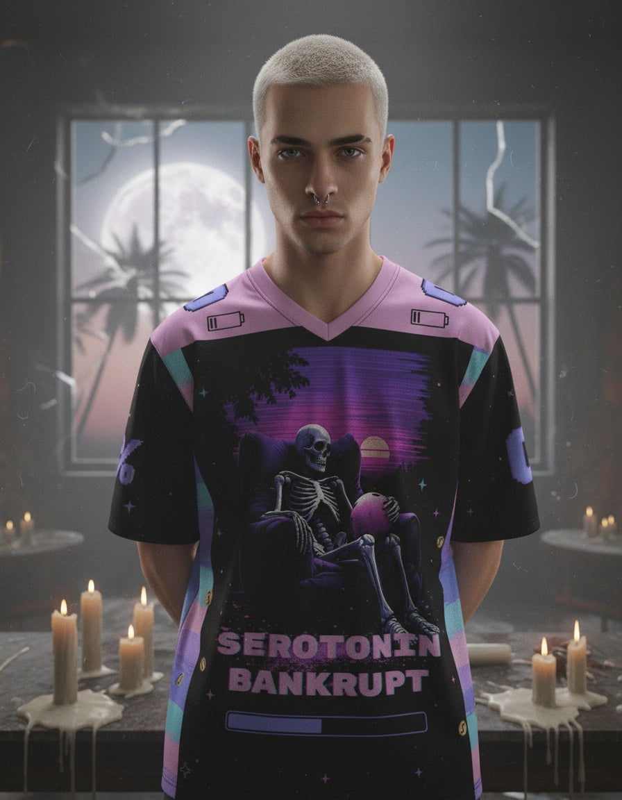 Serotonin Bankrupt Mesh Jersey — worn by a model