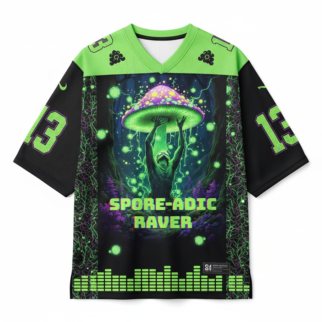 Spore-adic Raver Mesh Jersey — design